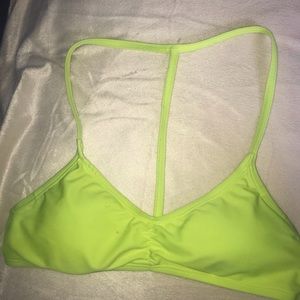 Neon Yellow Bikini Top